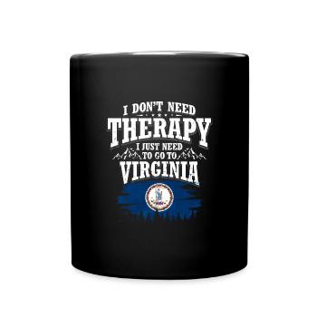 Virginia - Tasse einfarbig - Schwarz - Vorne