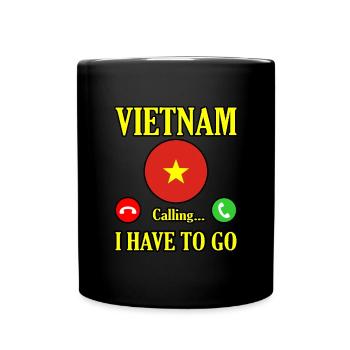 Vietnam - Tasse einfarbig - Schwarz - Vorne