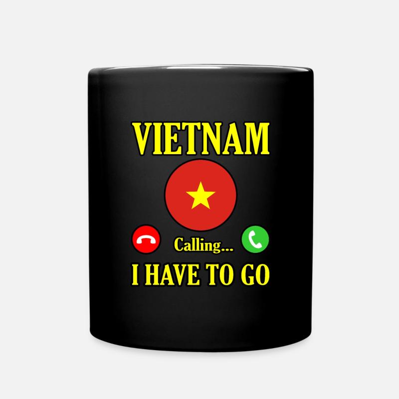 Vietnam - Tasse einfarbig - Schwarz