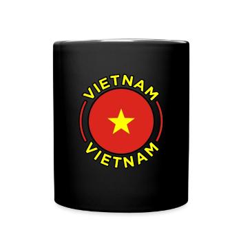 Vietnam - Tasse einfarbig - Schwarz - Vorne