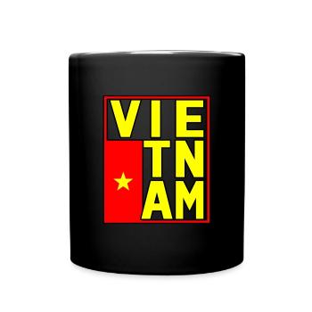 Vietnam - Tasse einfarbig - Schwarz - Vorne
