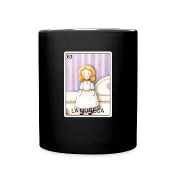 La Muneca Die Puppenkarte Mexikanische Lotterie Mu - Tasse einfarbig - Schwarz - Vorne