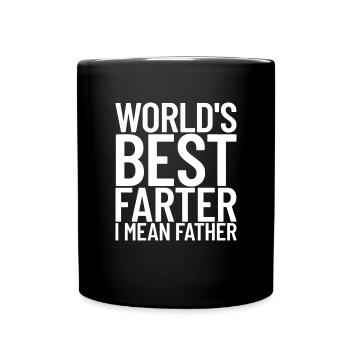 Weltweit beste Farter Ich meine Vater Funny Father - Tasse einfarbig - Schwarz - Vorne
