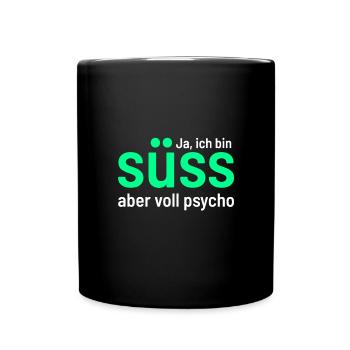 WItziger Spruch mit viel Humor und Sarkasmus - Tasse einfarbig - Schwarz - Vorne