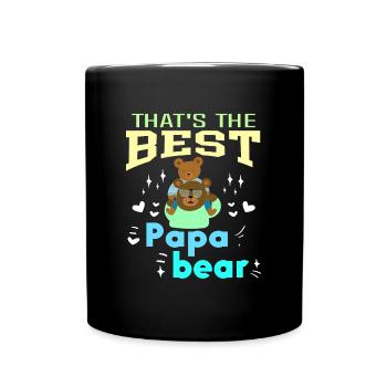 This is the best dad ever dad loves - Full Colour Mug - black - Front
