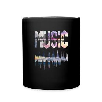 Musiciens de vinyle Musique rétro Vinyle Musique vintage Fabrication - Mug uni - noir - Devant