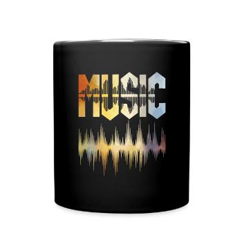 Musiciens de vinyle Musique rétro Vinyle Musique vintage Fabrication - Mug uni - noir - Devant