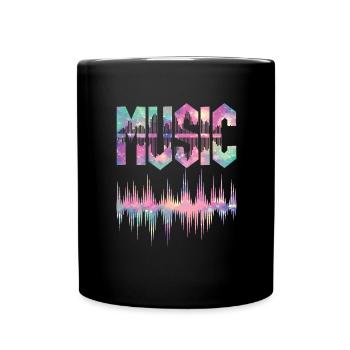 Musiciens de vinyle Musique rétro Vinyle Musique vintage Fabrication - Mug uni - noir - Devant