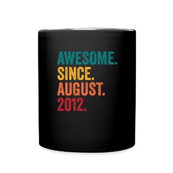 August 2012 - Birthday in August - Full Colour Mug - black - Front