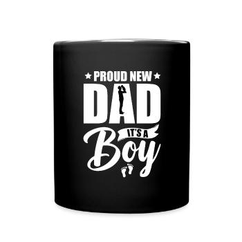 Proud Dad It's a Boy - Father - Full Colour Mug - black - Front