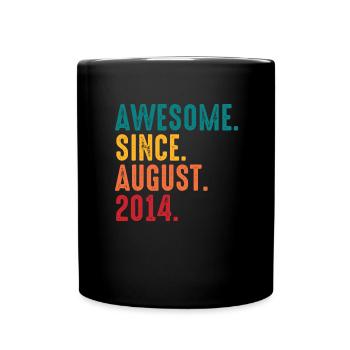 August 2014 - Birthday in August - Full Colour Mug - black - Front