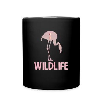 Wildlife Tierschutz Wilde Exotische Tiere Afrika - Tasse einfarbig - Schwarz - Vorne