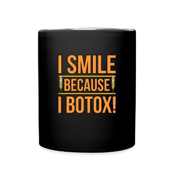 Botox - Tasse einfarbig - Schwarz - Vorne