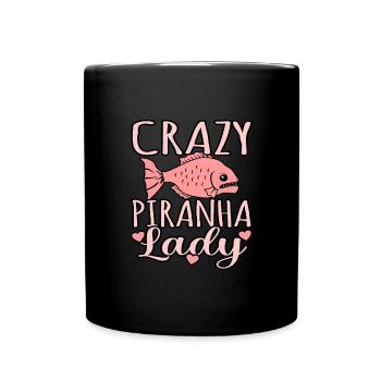 Piranha - Tasse einfarbig - Schwarz - Vorne