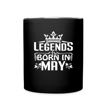 Legends May Birthday Born Celebration Legend - Full Colour Mug - black - Front