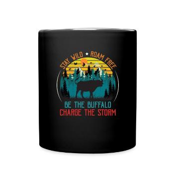 Animal Buffle Bison d’Amérique Faune Pays Moutons - Mug uni - noir - Devant