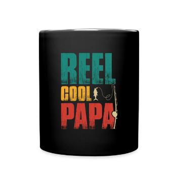 Father Fishing Father's Day Angler Fishing Daddy Fish - Full Colour Mug - black - Front