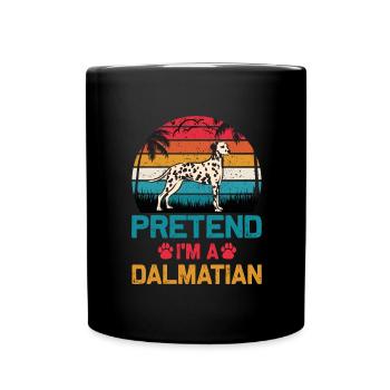 Dalmatian dog Animal love Funny dog owner - Full Colour Mug - black - Front