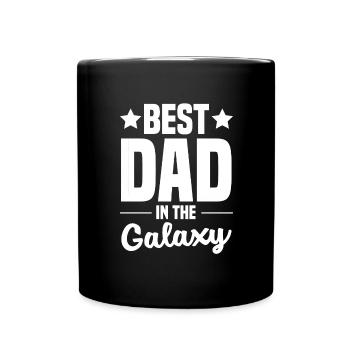 Welt bester Papa Vater Paare Paar Eltern Dad daddy - Tasse einfarbig - Schwarz - Vorne