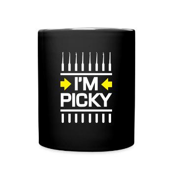 IM Picky Lockpicking Lockpicker - Tasse einfarbig - Schwarz - Vorne