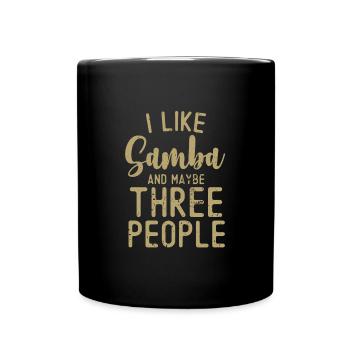 Samba - Tasse einfarbig - Schwarz - Vorne