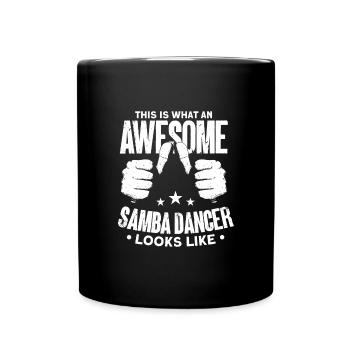 Samba - Tasse einfarbig - Schwarz - Vorne