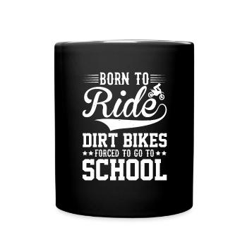 Motorcross Motorcyclist Moto Motorsport - Full Colour Mug - black - Front