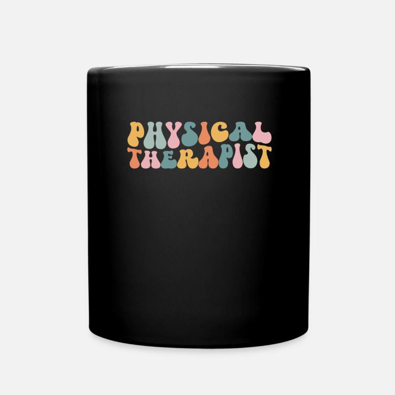 Physiotherapist Gift Back Health - Full Colour Mug - black