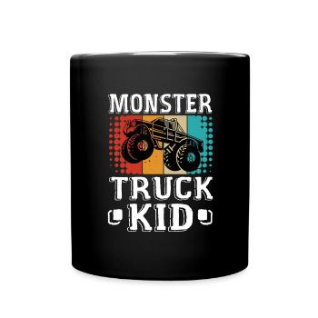 Monstertruck Monstertruck Kinder jam jump v8 laut - Tasse einfarbig - Schwarz - Vorne