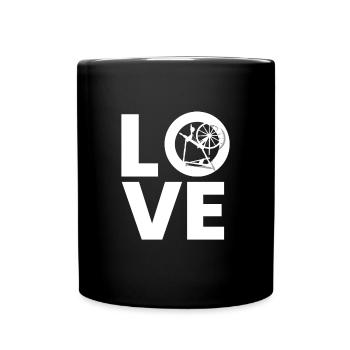 Love Wheel Spiders - Full Colour Mug - black - Front