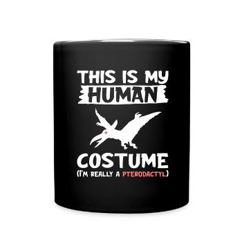 Funny Pterodactyl Costume Halloween Costume - Full Colour Mug - black - Front