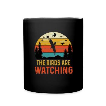 Bird watching Ornithologist Birding Birdwatching - Full Colour Mug - black - Front