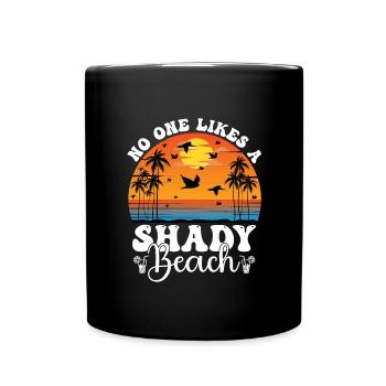 Vacances en famille Plage Vacances Été Soleil Palmiers - Mug uni - noir - Devant