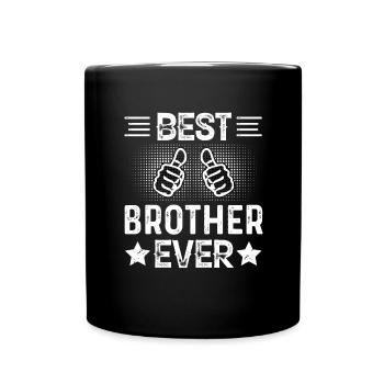 So sieht ein toller Bruder aus - Tasse einfarbig - Schwarz - Vorne