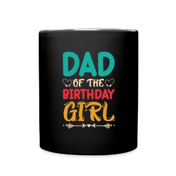 Anniversaire de la petite princesse de papa - Mug uni - noir - Devant