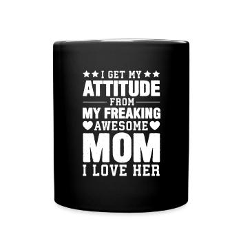 Meilleur cadeau de maman de la fête des mères - Mug uni - noir - Devant