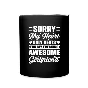 Girlfriend Boyfriend Partner Forgive Couples Couples - Full Colour Mug - black - Front
