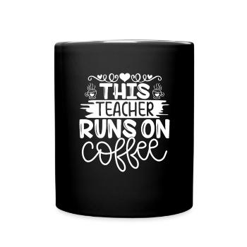 Teacher Learning Teaching Kindergarten Student School - Full Colour Mug - black - Front