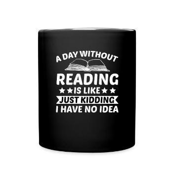 Reading Books - Full Colour Mug - black - Front