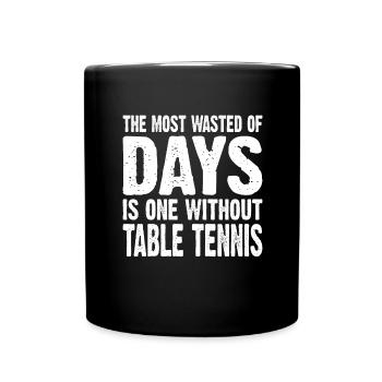 Table tennis Table tennis players Table tennis bats - Full Colour Mug - black - Front