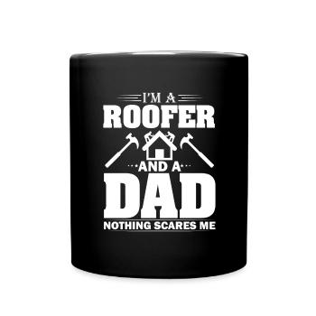 Papa Couvreur Père Toiture Artisanat Toiture Toiture - Mug uni - noir - Devant