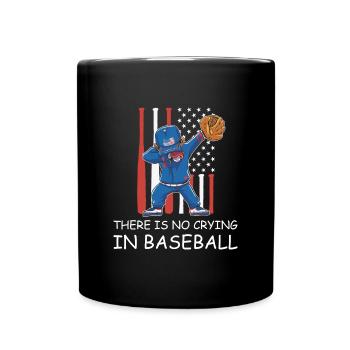 Baseball Dubbing USA Witziger Spruch Fänger - Tasse einfarbig - Schwarz - Vorne