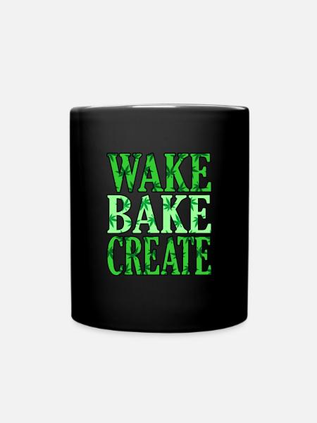 Cannabis - Tasse einfarbig - Schwarz