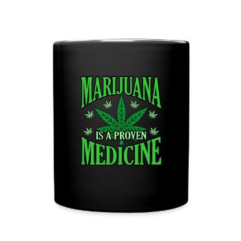 Cannabis - Mug uni - noir - Devant