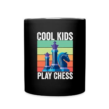 Échecs Enfants - Mug uni - noir - Devant