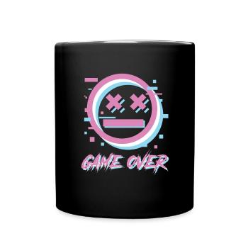 Game Over Retro Lettering - Full Colour Mug - black - Front