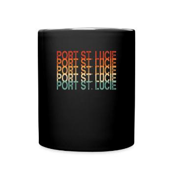 Port St. Lucie Florida - Tasse einfarbig - Schwarz - Vorne