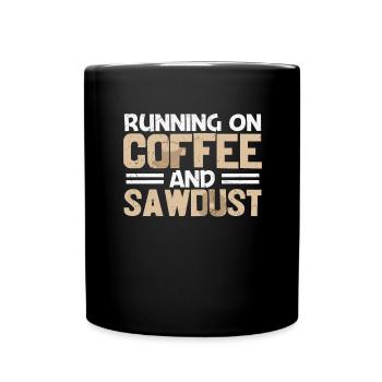 Arborist Trees and Coffee Lumberjack - Full Colour Mug - black - Front