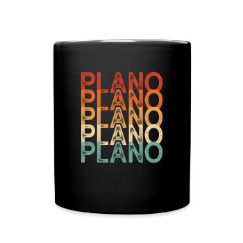 Plano Texas - Mug uni - noir - Devant