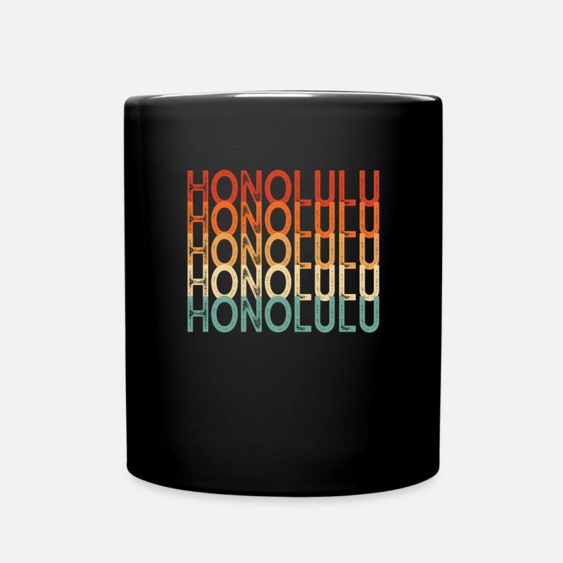 Honolulu Hawaï - Mug uni - noir